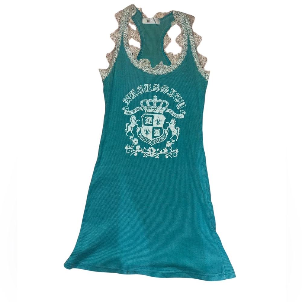 Teal Sleeveless dress sz S/M